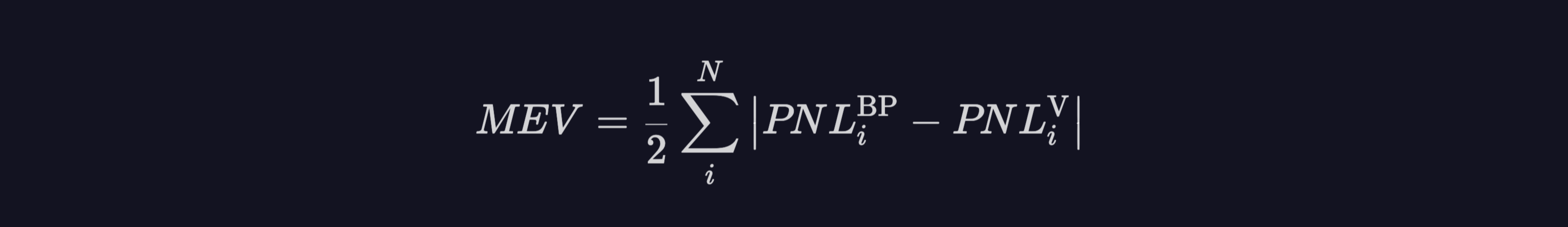 MEV Formula 1